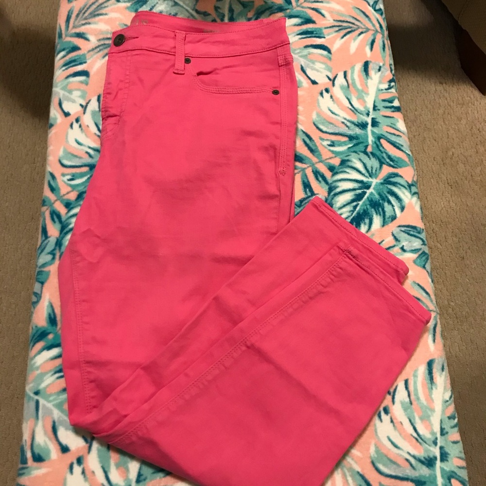 Stylus by JCP Skinny Ankle Jeans in Hot Pink
